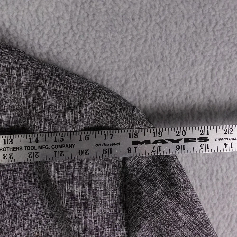 PJ Paul Jones Mens Gray Heather Paisley Lined Two Button Blazer Sport Coat XL